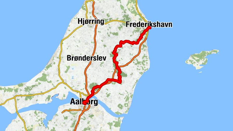 Frederikshavn - Østervrå Kirke - Hjallerup Kirke - Aalborg