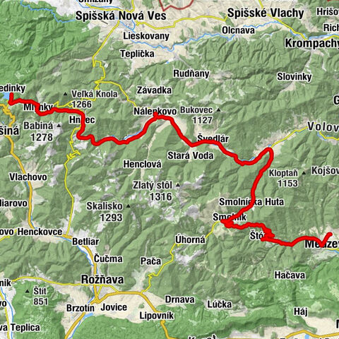 Palcmanská Maša - Kostol sv. Margity Antiochijskej - Štóske sedlo - Kostol sv. Márie Magdalény