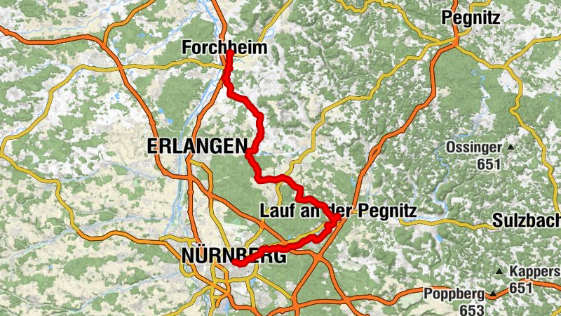 Nürnberg - Kurze Leite - St. Laurentius - Forchheim