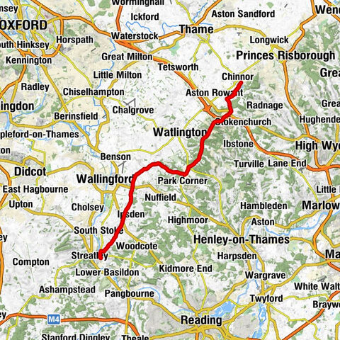 Goring-on-Thames - Swyncombe - Bald Hill - Chinnor