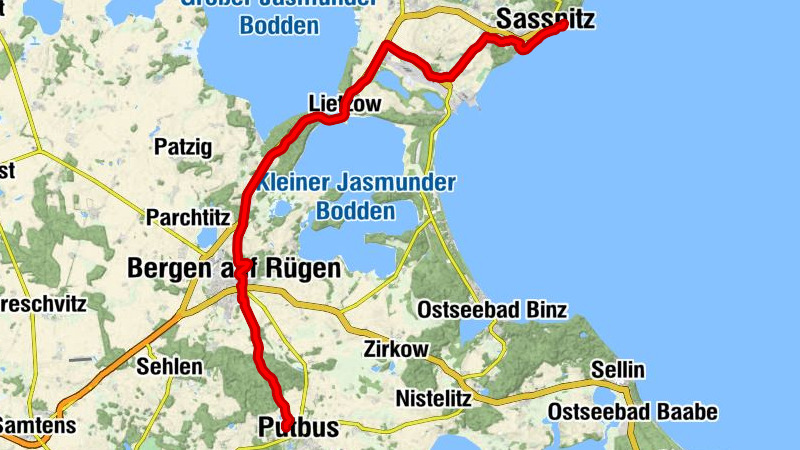 Putbus - Friedhofskapelle - Bergen auf Rügen - Alt Sassnitz