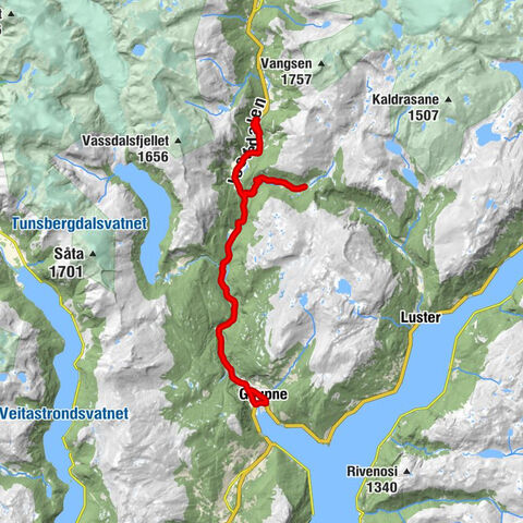 Gaupnegrandane - Rånnøy - Alsmo - Gaupne