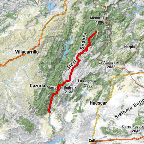 Cazorla - Collado de la Fuente Bermejo - Refugio de Rambla Seca - Los Anchos