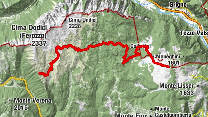 Grigno - Rifugio Barricata - Chiesetta di Campogallina - Fontana di Bocchetta Portule