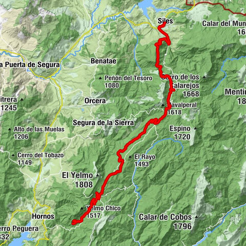 Capellanía - Refugio C.F. El Campillo-Hornos - Mesón La Serradora - Siles