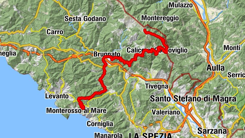 Monterosso al Mare - Monte Soviore - Monte Pietrebianche - Trattoria dei Cacciatori