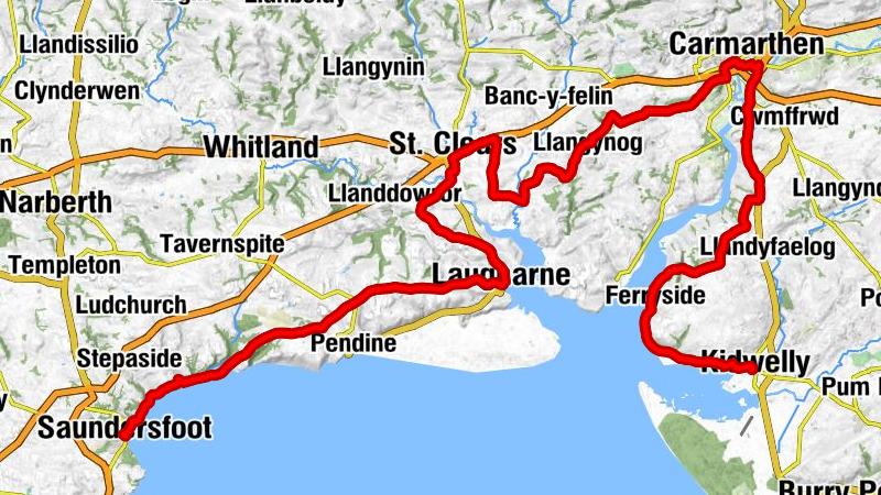 Saundersfoot - St Lawrence's Church, Marros - Pen Wern-Corgam - Kidwelly