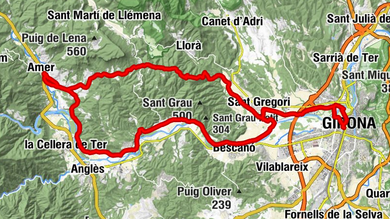 Girona - Salt - Sant Climent d'Amer