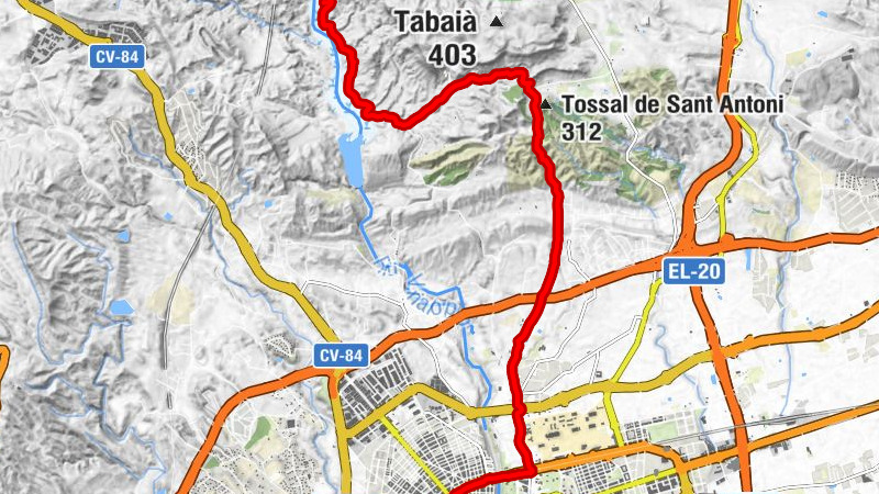 Elx-Carrús - Elx / Elche - Tossal de Sant Antoni - Balcó del Pantà