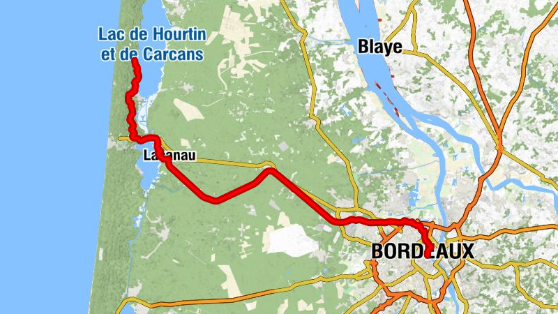 Bordeaux - Le Bouscat - Bruges - Bombannes