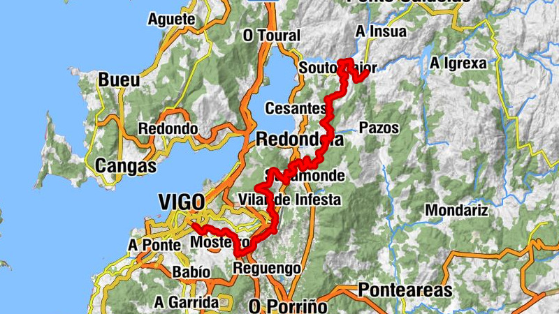 Capela da Virxe da Peña de Francia - Igrexa de San Martiño de Ventosela - Alto do Faquiño - Vigo