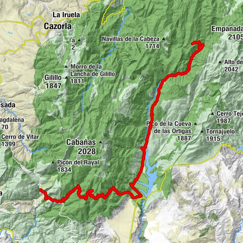 Tíscar - Collado del Royo - Pozo Alcón