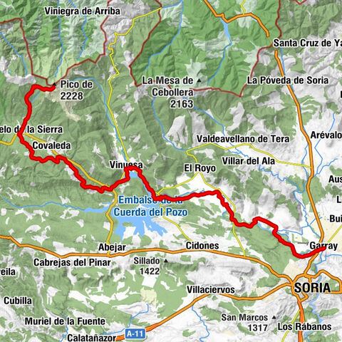 Fuentes del Duero - Refugio de Pescadores - Pico del Águila - Restaurante Casa Abel