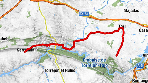 Serrejón - Restaurante Puerta de Monfragüe - Collado del Lobo - Serradilla