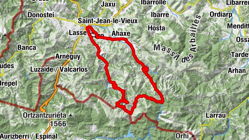 Saint-Jean-Pied-de-Port - Restaurant Xoko Goxoa - Col d'Asketa - Col d'Atharburu