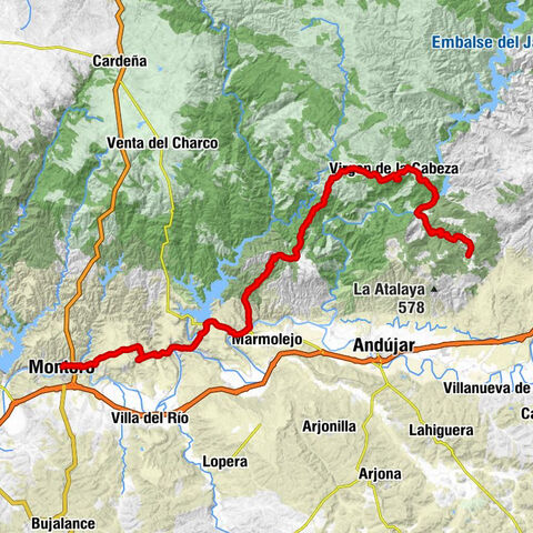 Montoro - Collado Espinarejo - Virgen de la Cabeza - Andújar