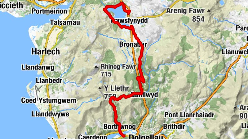 Penmaenpool - Borthwnog - Llanelltyd