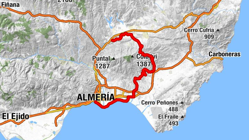 El Puente - Cerro del Minuto - Tabernas - Almería