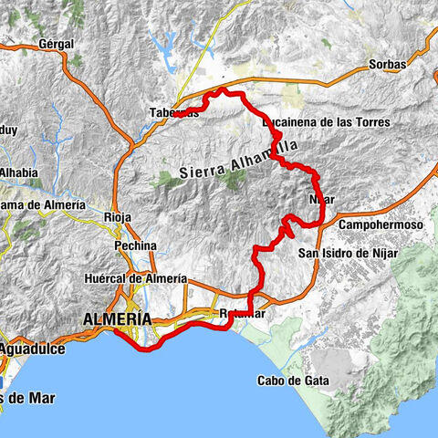 El Puente - Cerro del Minuto - Tabernas - Almería