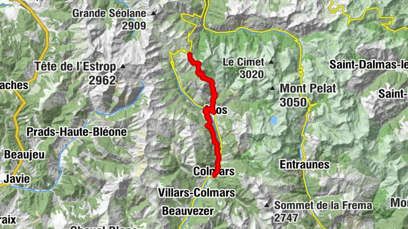 Allos - Cabane de berger - est de Cheiroueche - Chapelle Saint-Clair - Le Gaulois