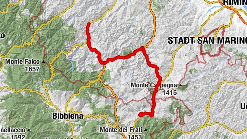 Galeata - Chiesa di Santa Maria dei Miracoli - Basilica di San Vicinio - Cocchiola