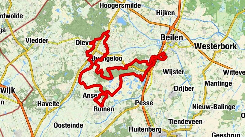 Dieverbrug - Lhee - Leggeloo - Geeuwenbrug