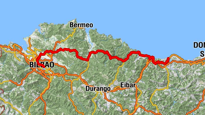 Bilbao - Done Petri Eliza - Alto de Itziar - Zumaia