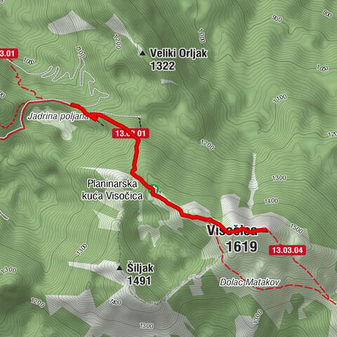 Lički Čitluk - Planinarska kuća Visočica - Visočica