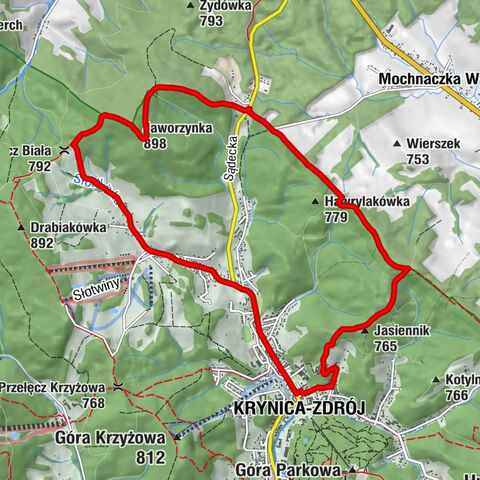 Krynica-Zdrój - Jasiennik - Jaworzynka - Kościół pw. Wniebowzięcia Najświętszej Maryi Panny