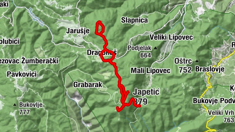 Prodin Dol - Planinarski dom Žitnica - Veliki Lovnik - Japetić