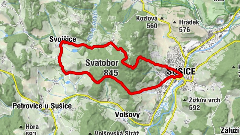 Svojšice - Svatobor - Kostel sv. Jana Křtitele