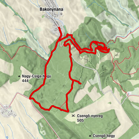 Bakonynána - Savanyú Jóska barlangja - Bongó-zsomboly - Olaszfalu
