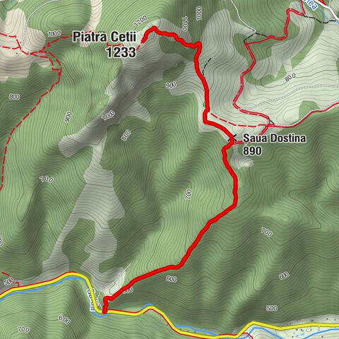 Galda de Jos - Șaua Dostina - Piatra Cetii