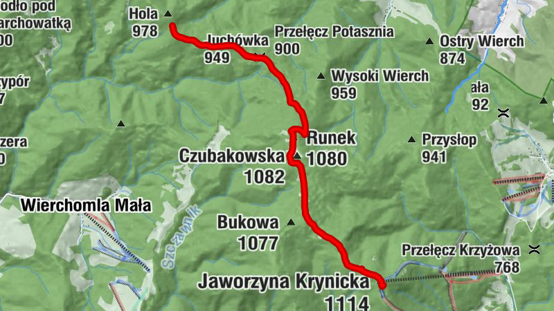 Swojskie Jadło - Jaworzyna Krynicka - Czubakowska - Runek