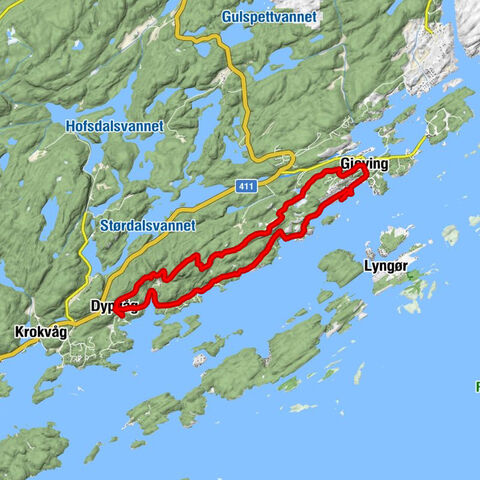Dypvågstranda - Dypvåg - Dypvågdalen - Dypvåg kirke