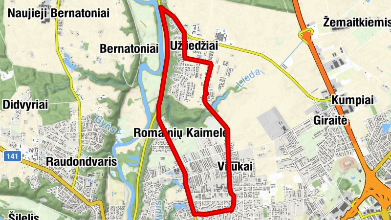 Užliedžiai - Romainių Kaimelė - Vijūkai