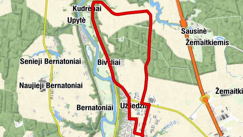 Užliedžiai - Bivyliai - Kudrėnai