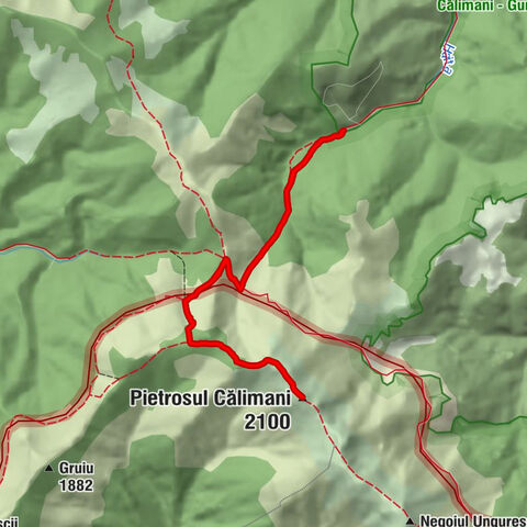 Șaru Dornei - Izvor - Popasul Iosif al II-lea - Pietrosul Călimani