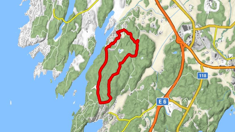 Halden - Røsnesåsen - Røsneskilen