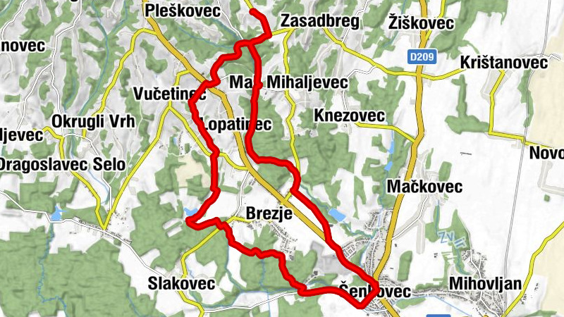 Šenkovec - Lopatinec - Sveti Juraj na Bregu - Crkva svete Jelene Križarice