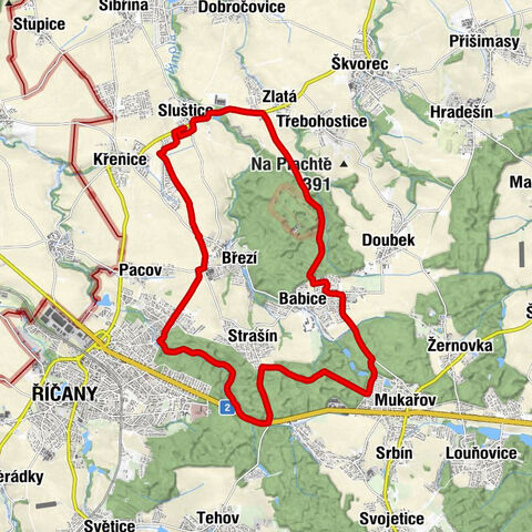 U Paragana - Zlatá - Babice - Sluštice