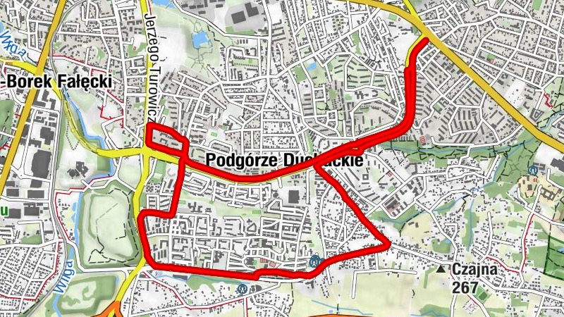 Kraków - Lazaret - Podgórze Duchackie