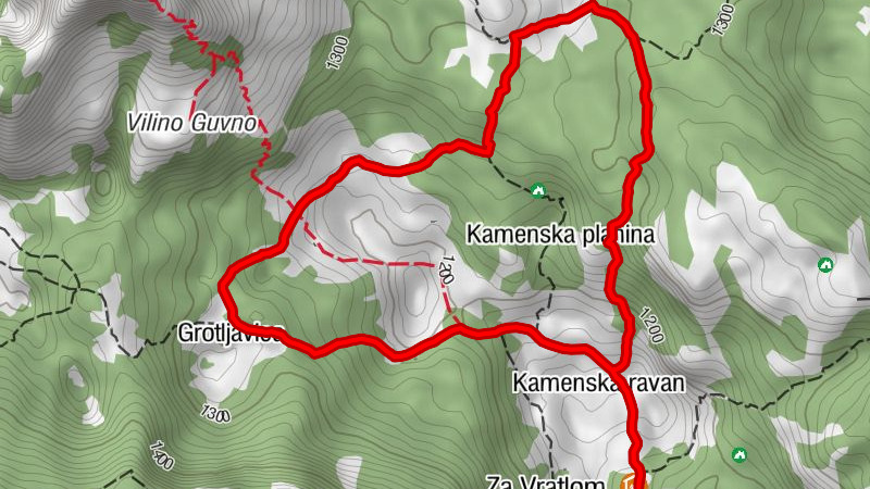 Za Vratlom - Rabovića Greda