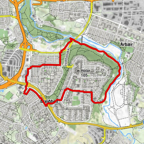 Kópavogur - Berg - Breiðholtskirkja - Skógar