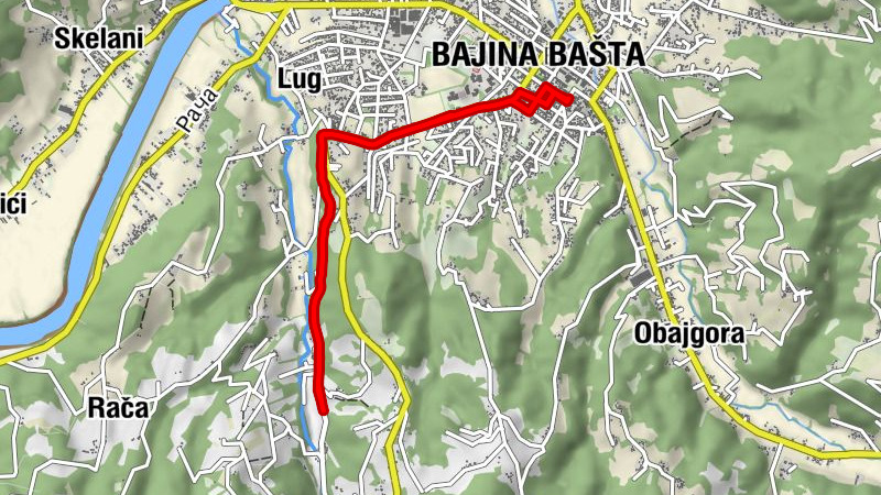 Бајина Башта - Црква Светог Саве - Rojal restoran - Луг