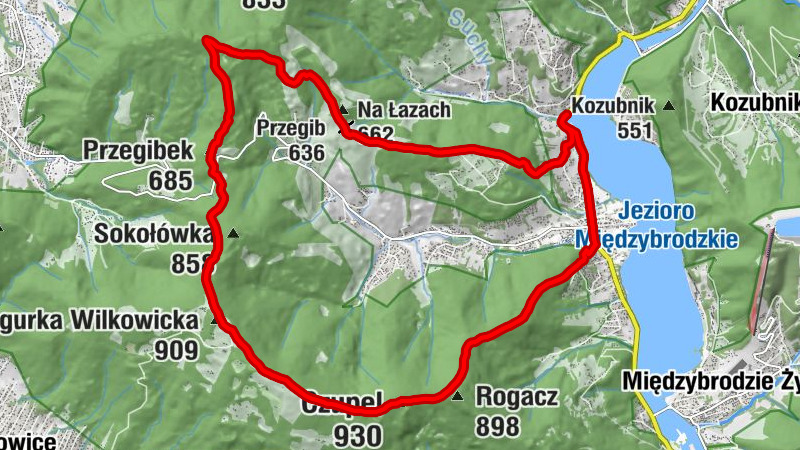 Słowiaki - Magurka Wilkowicka - Czupel - Rogacz