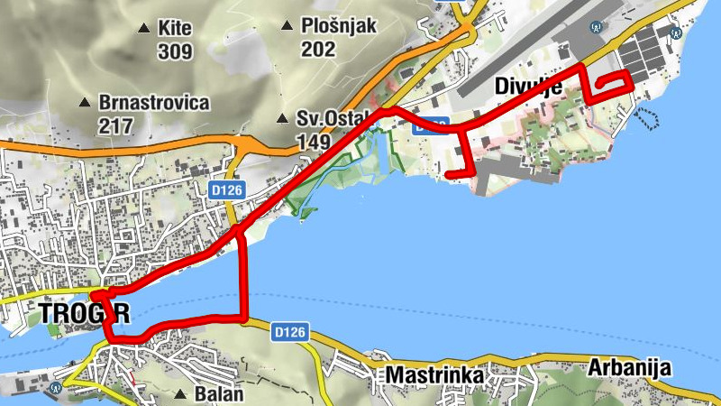 Divulje - crkva svetog Jakova - crkva svetog Ivana Krstitelja - Trogir