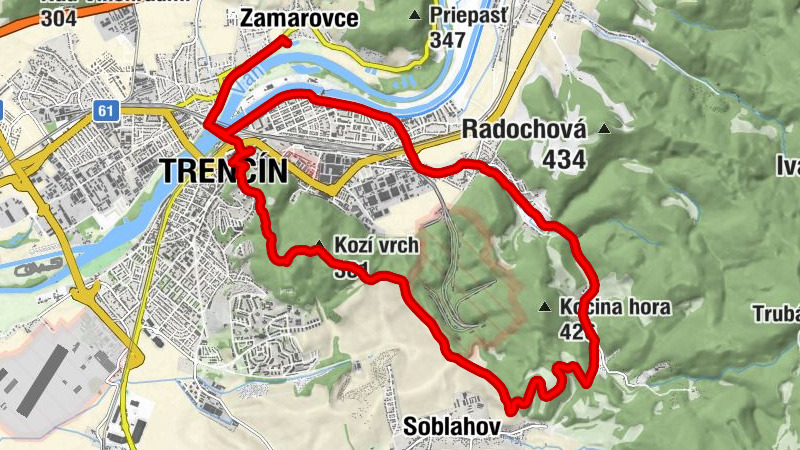 Zamarovce - Kostol sv. Františka Xaverského - Kozí vrch - Kostol sv. Jána Nepomuckého