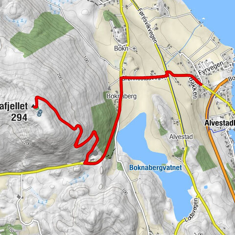 Alvestadkroken - Bokn - Boknaberg - Boknafjellet