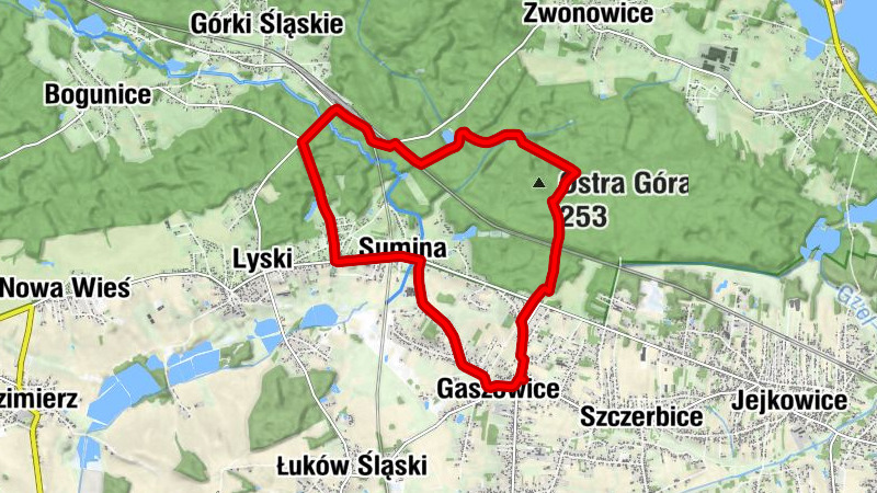 Gaszowice - Dołki - Sumina - Dom Przyjęć - Pod Trojokiem